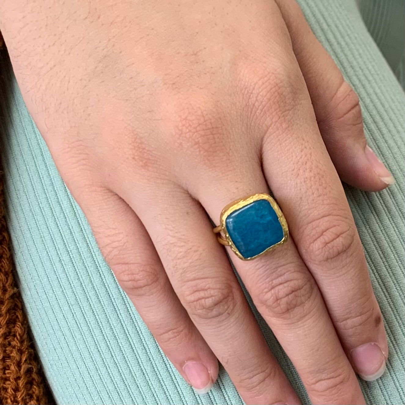 Square Turquoise Gemstone