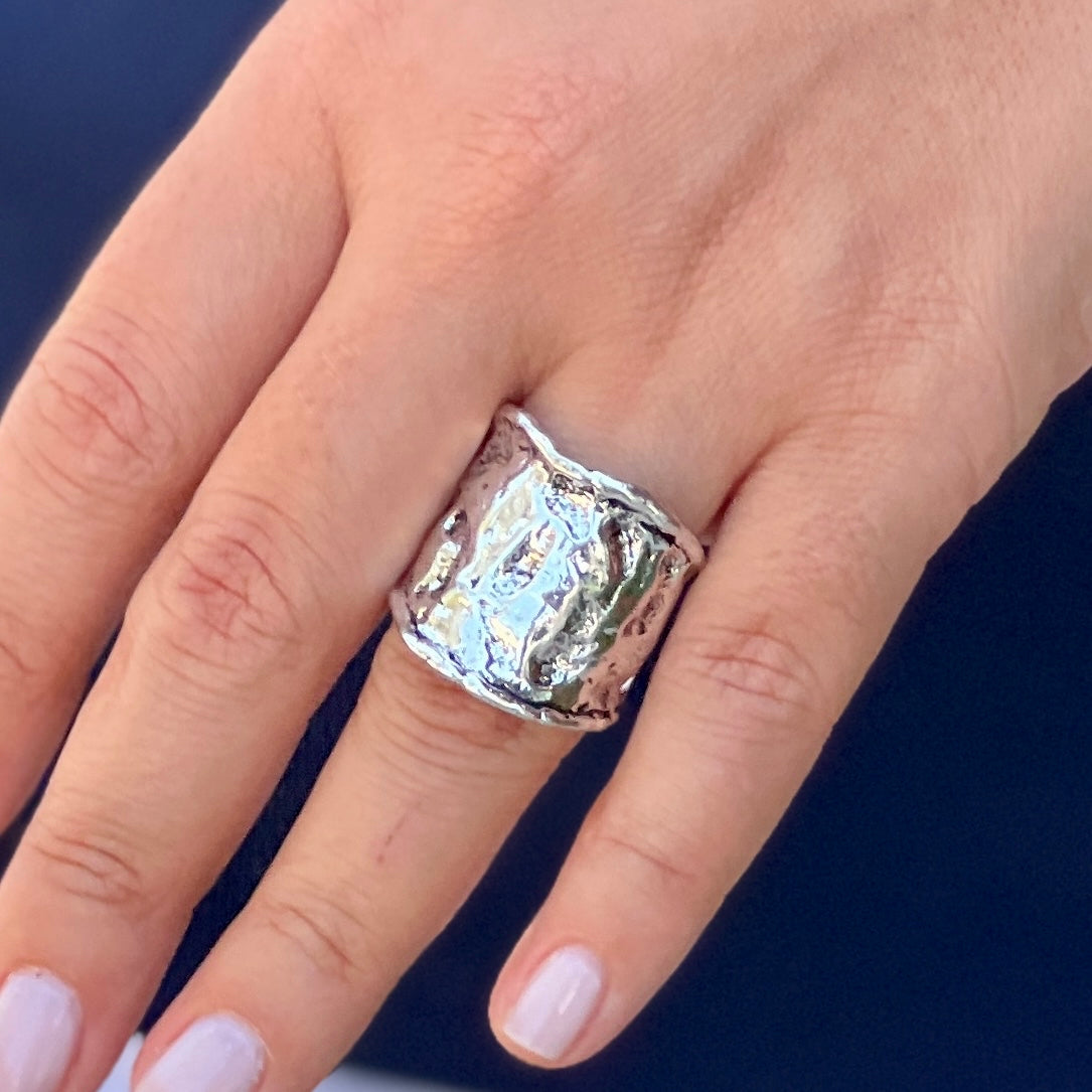 Wrink Silver Ring