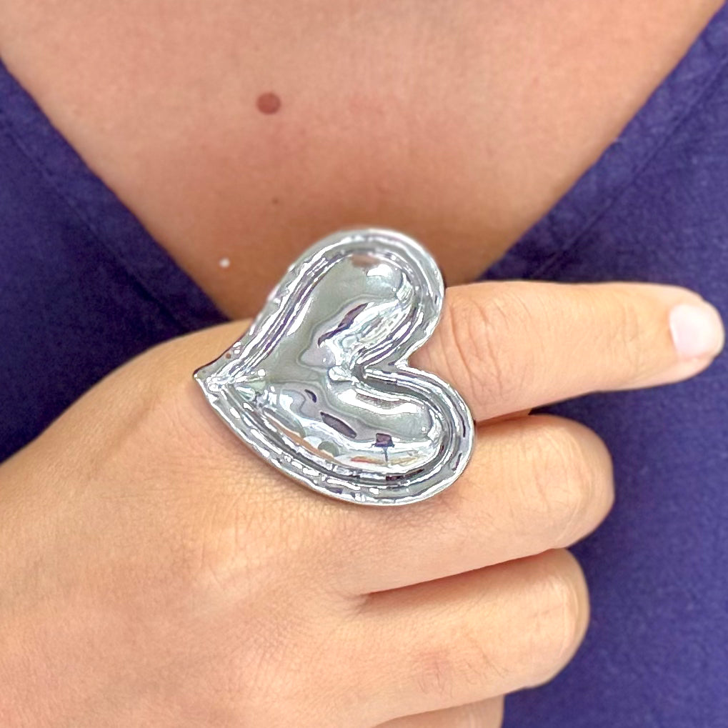 Silver Heart Ring