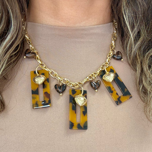 Mocha Multi Beads Necklace