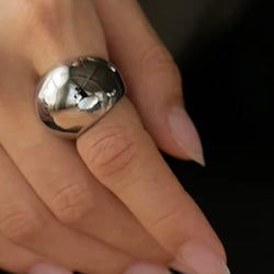 Mid Bold Silver Ring