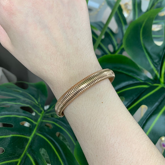 Thin Spring Rose Gold Bracelet