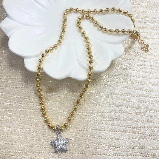 Star Quartz Beads Necklace