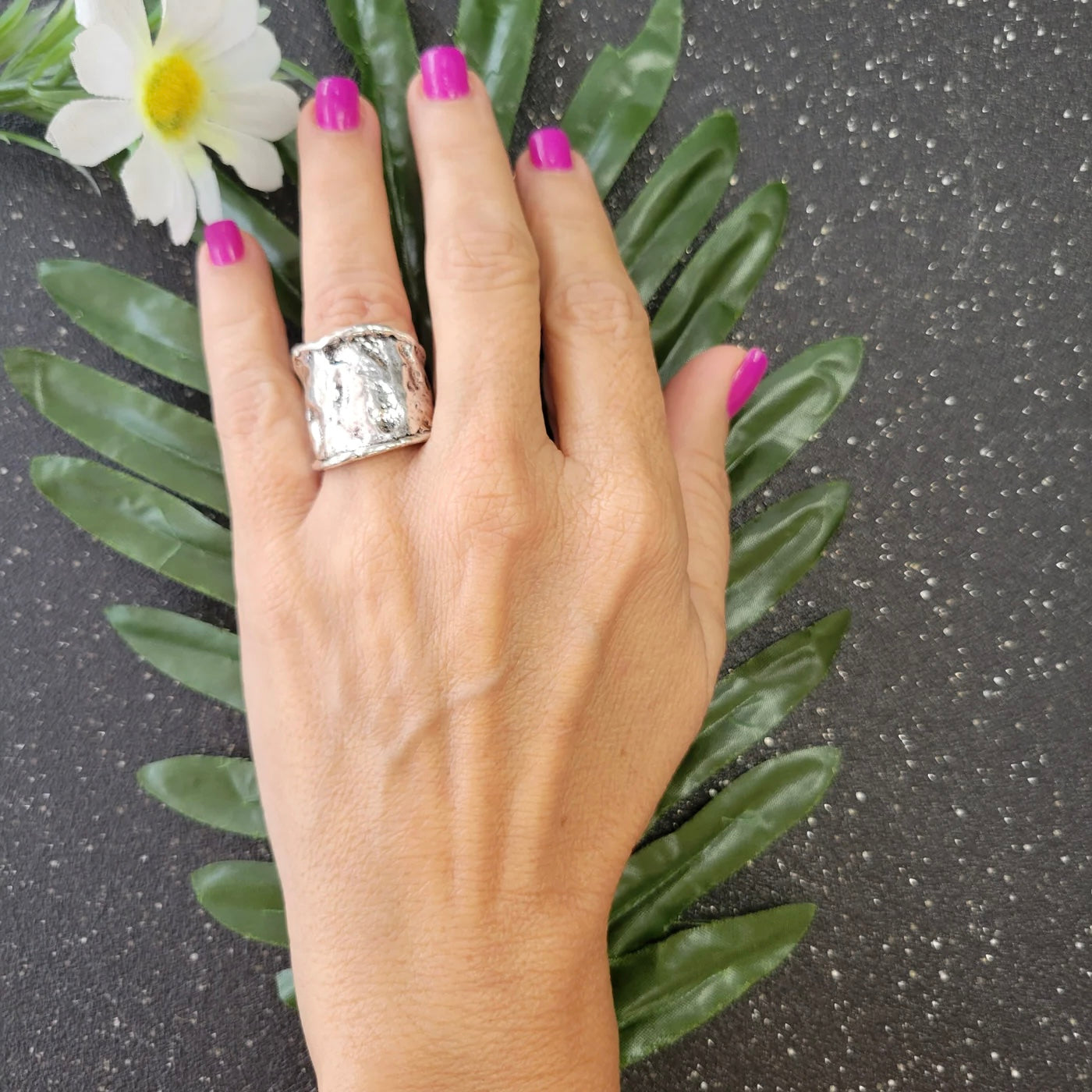 Wrink Silver Ring