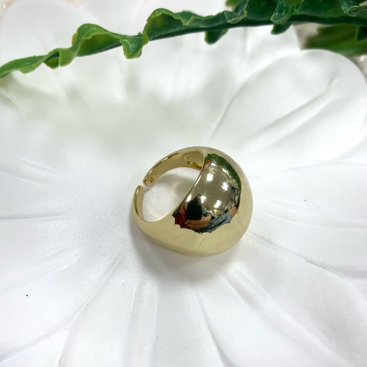 Big Bubble Gold Ring