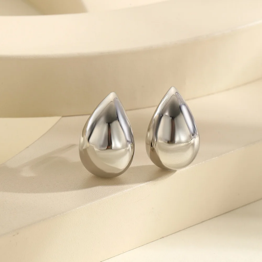 Small Drops Silver Earrings