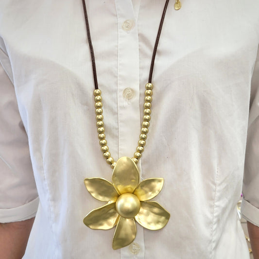 Gold Flower Necklace