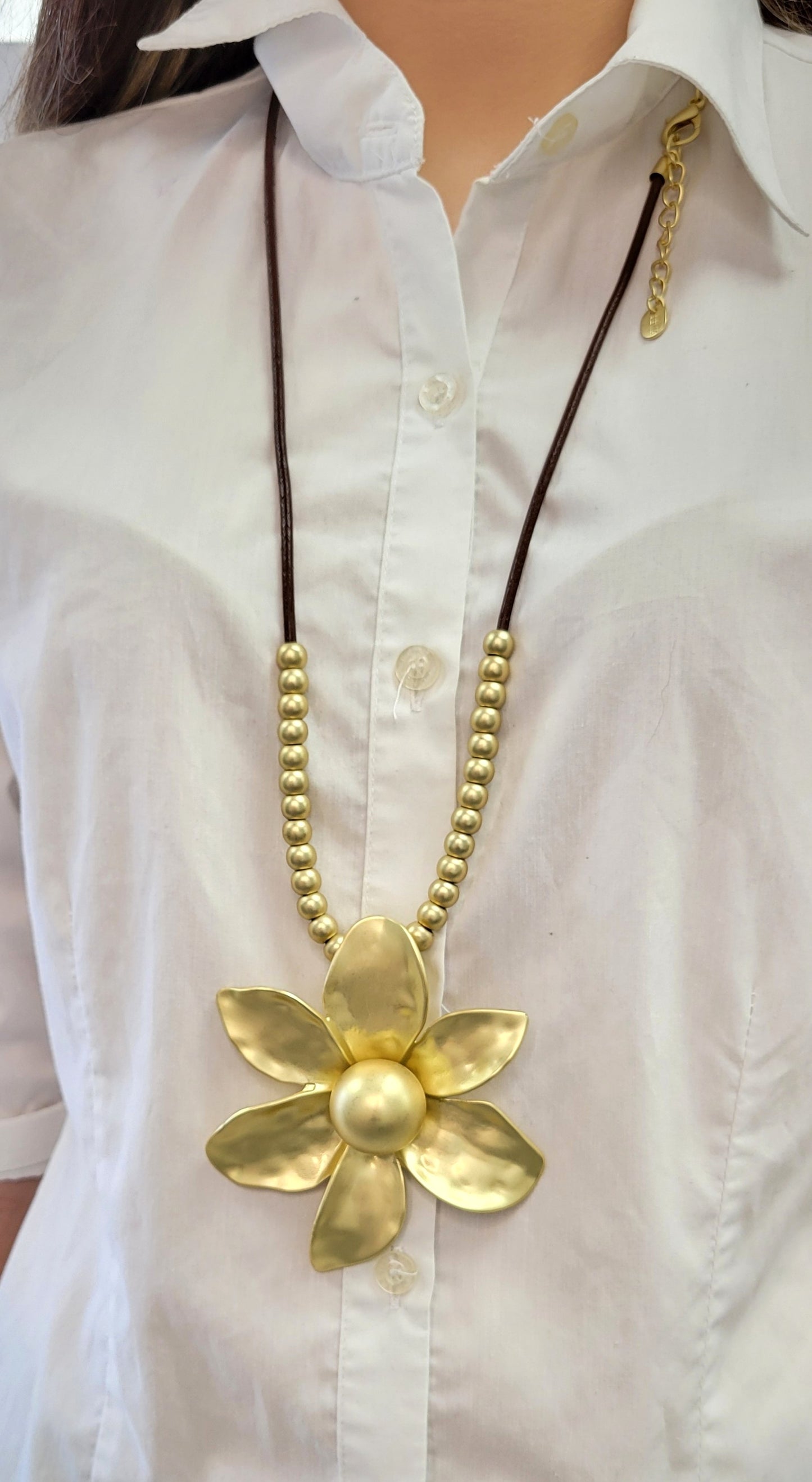 Gold Flower Necklace