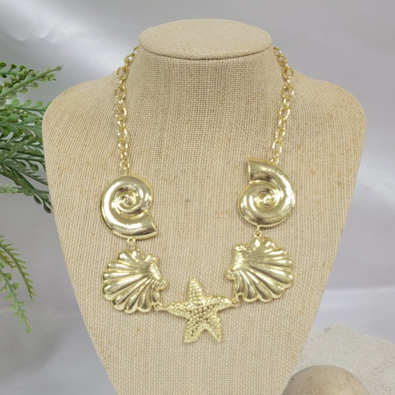 Gold Shell Necklace