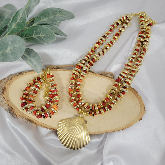Concha Red Gold 2 Pcs set