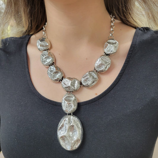 Trendy Silver Necklace