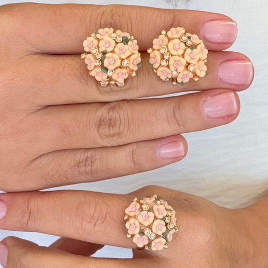 Flowers Set Light Orange 2 Pcs