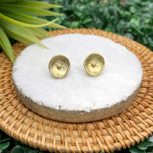 Gold Flower Earrings