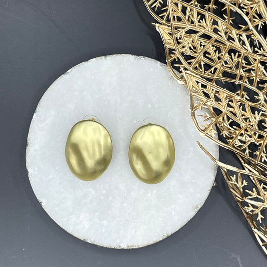 Oval Earrings Gold