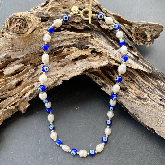 Evil Eye Necklace Gold